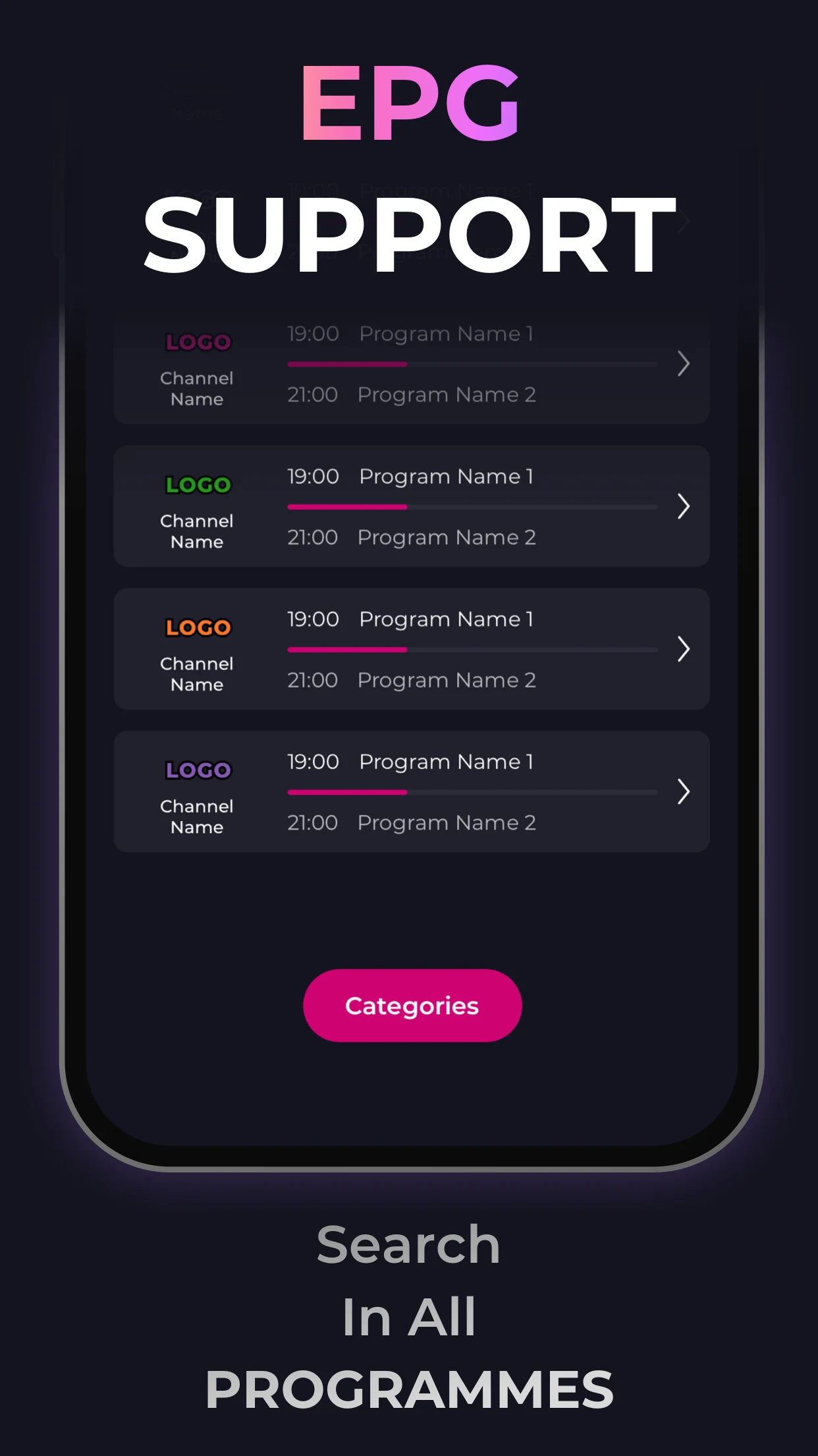 IPTV - Opus Media Player screenshot