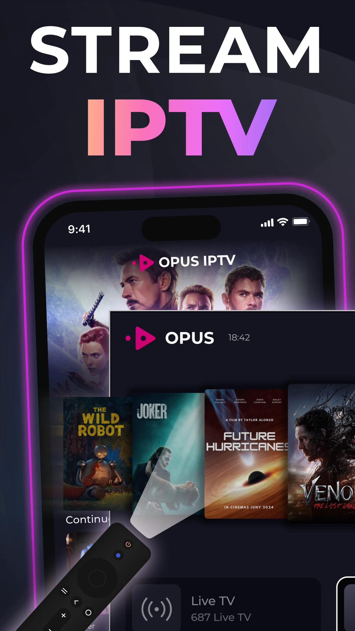 IPTV - Opus Media Player screenshot