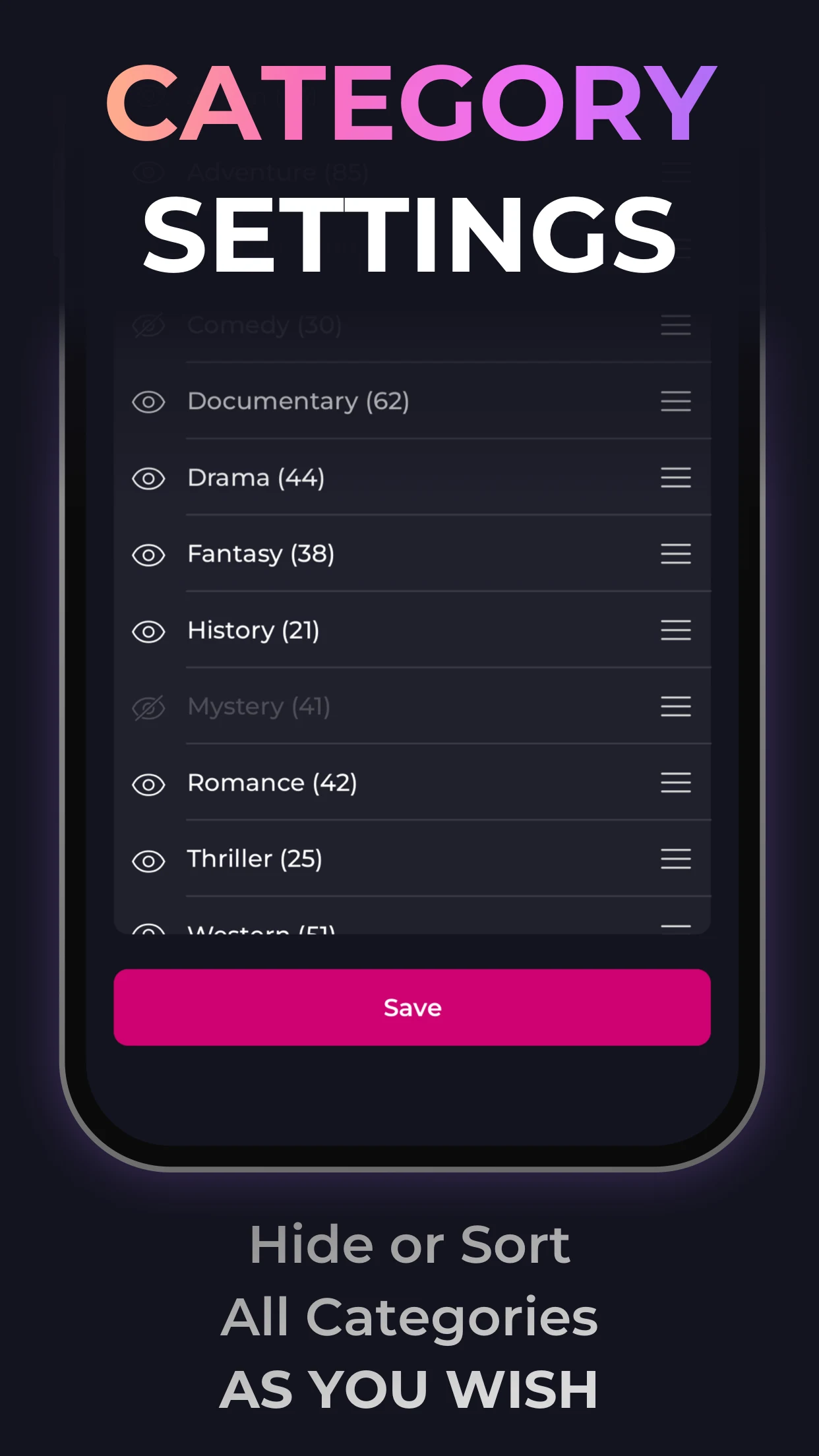 IPTV - Opus Media Player screenshot